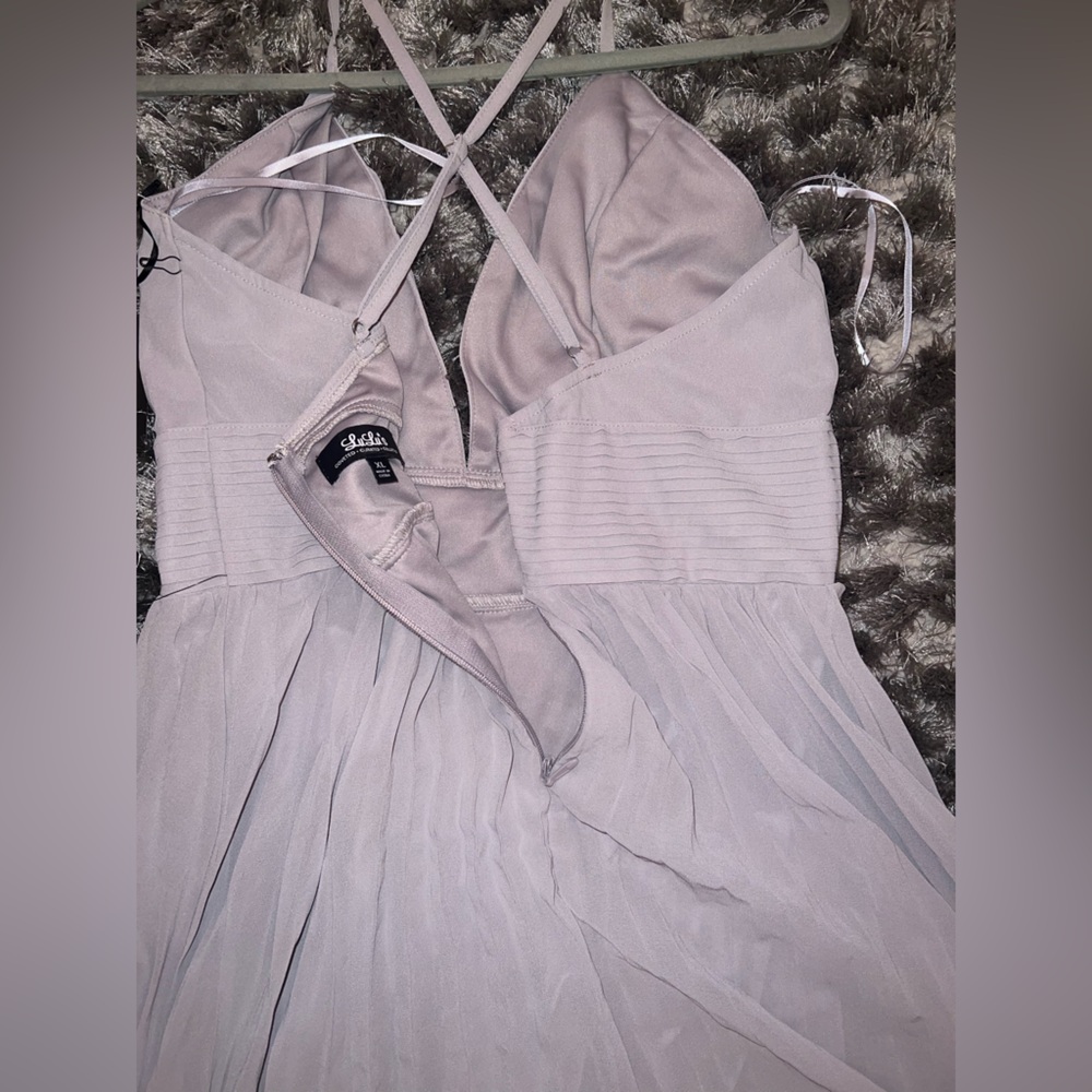 Lulu's Soft Gray Maxi Dress - Picture 9 of 9